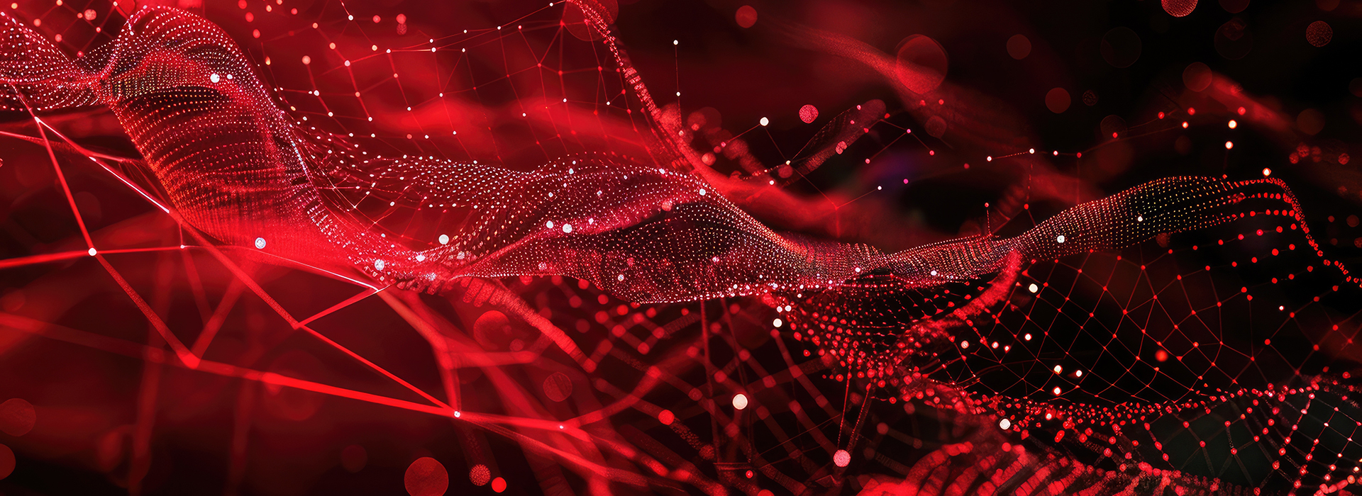 Photo of abstract, geometric representation of data signal