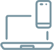 Laptop and mobile device icon