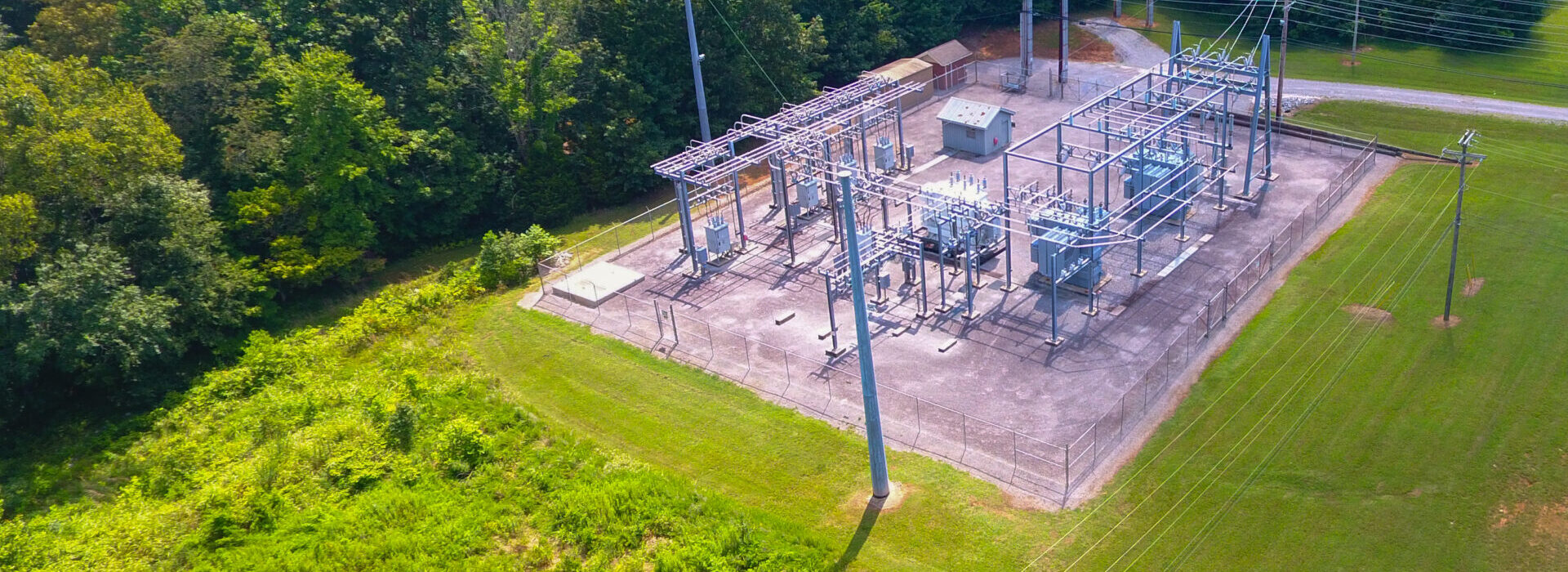 A photo of Clarksville, TN substation from CDE Lightband